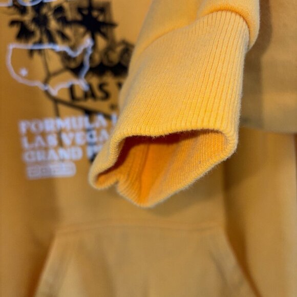 Formula 1 Grand Prix Las Vegas 2023 Hoodie Yellow Size Small Sweatshirt Pacsun - Picture 6 of 9